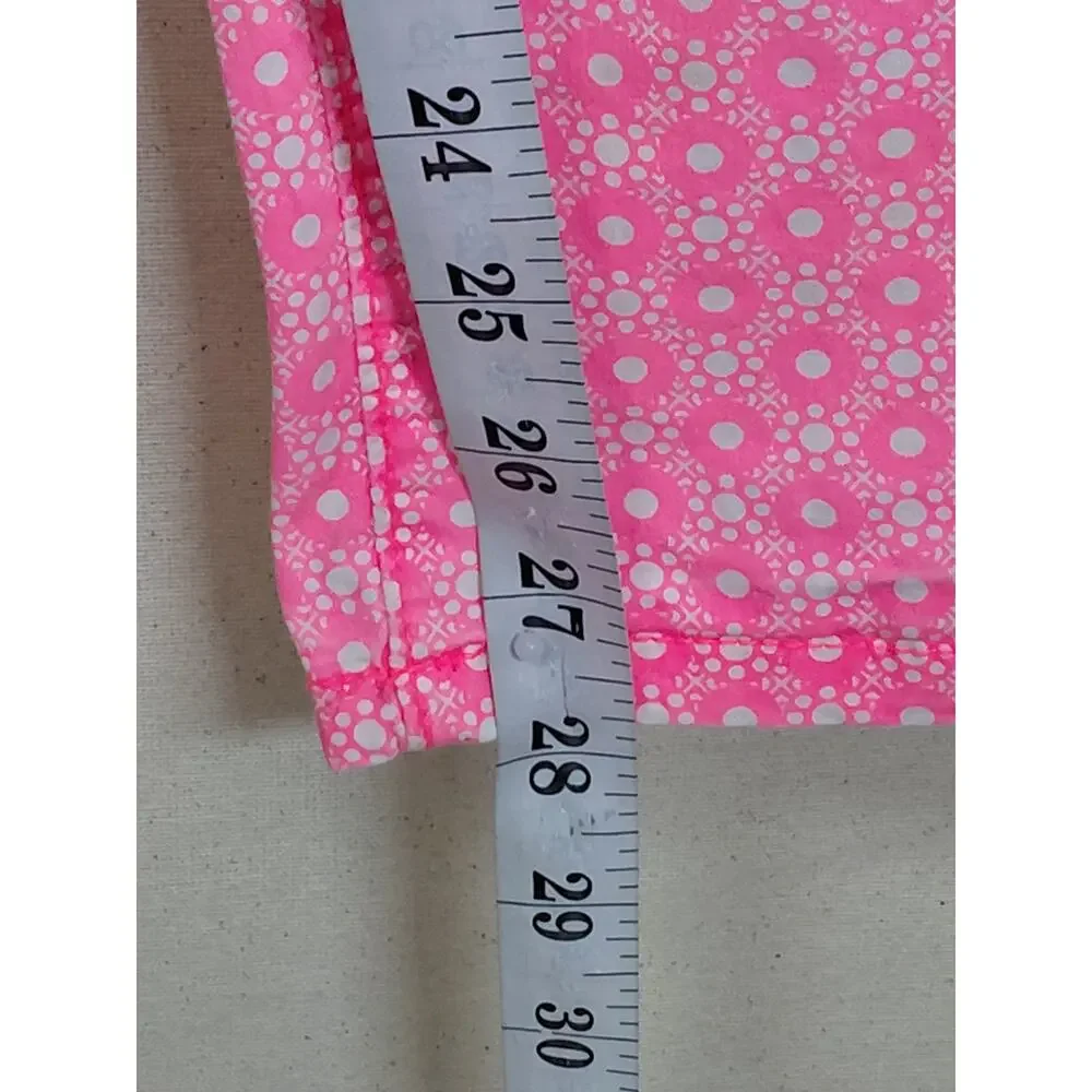 Old Navy Boyfriend Skinny Pink Floral Pants Women Size 12